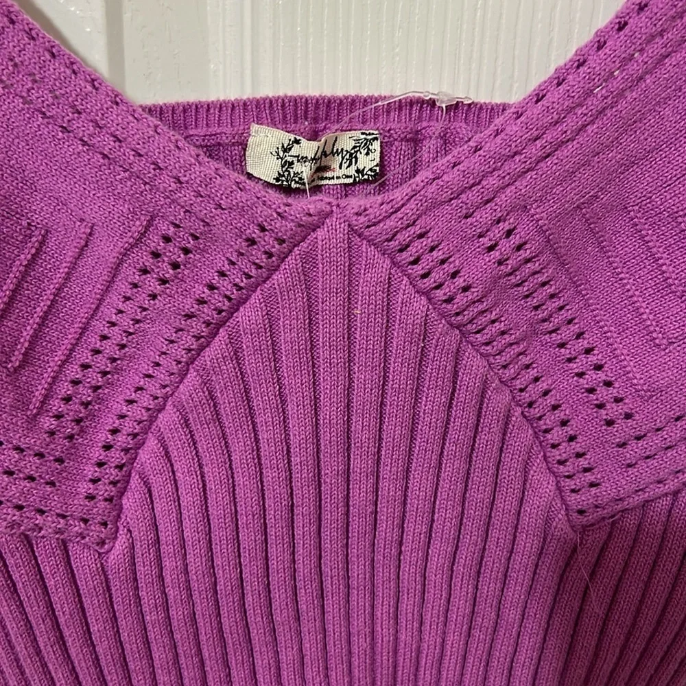 Free People, Take Me Home Swit Cami Berry Smoothie, Large, NWOT
